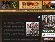 Tablet Screenshot of kramersguns.com